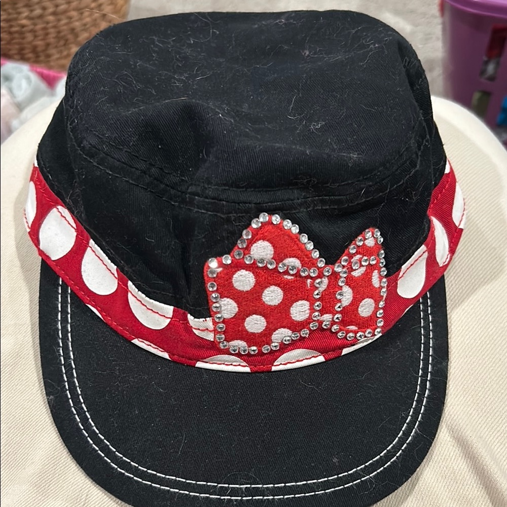 Disney Black and Red Polka Dot Hat